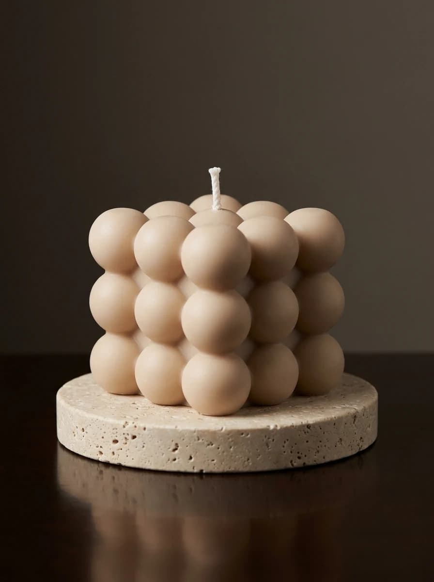 Sculptural Bubble Candle